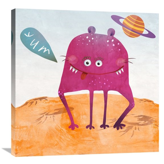 Global Gallery Skip Teller,'Alien Friend Number 2' Stretched Canvas Artwork
