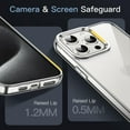 thumbnail image 4 of JETech Case for iPhone 15 Pro Max 6.7-Inch, Non-Yellowing Shockproof Phone Bumper Cover, Anti-Scratch Clear Back (Clear), 4 of 6