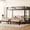 Twin-Black, variant on Bellemave Twin Over Full Bunk Bed with Full Size Loft Bed, Metal Triple Bunk Bed with Slide and USB Ports, Space Saving L-Shaped Triple Bunk Bed for 3 Teens, Black