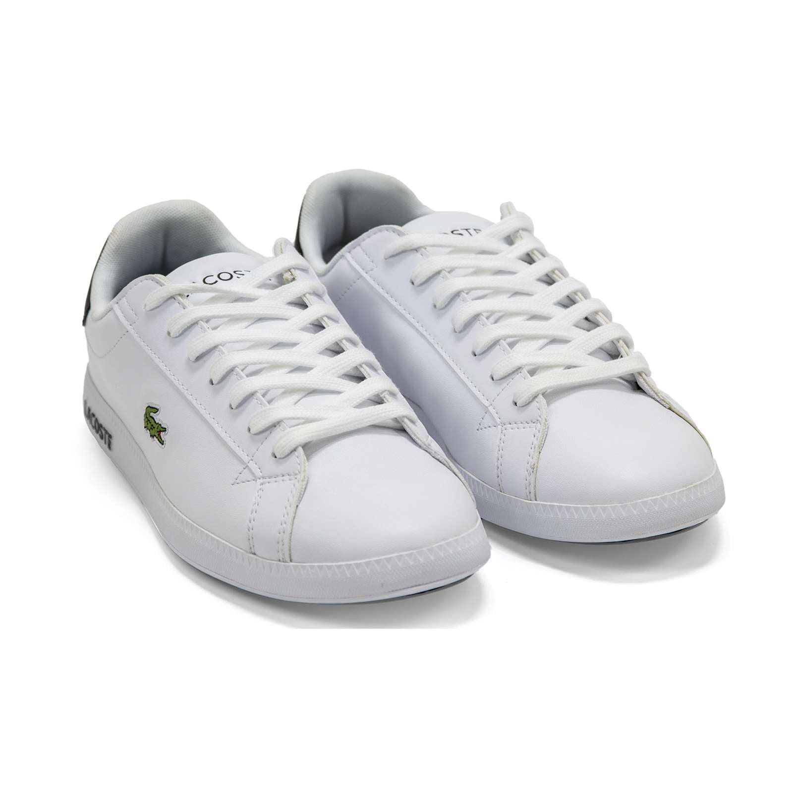 Lacoste Graduate Sneaker 7 White/Black - Walmart.com