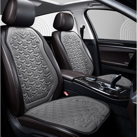 Breathable Car Seat Cushion Backrest - Summer Cool Ventilated Cushion 3D Mesh Gauze & Sponge Multi-Point Support for Hip & Back All Seasons Comfort (43.3x19.68 in)