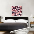 thumbnail image 2 of ARTCANVAS Maroon Pink Black Camo Camouflage Wild Jungle Animals Pattern Canvas Art Print - Size: 26" x 26" (0.75" Deep), 2 of 9