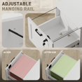 thumbnail image 4 of White Vertical File Cabinet with 2 Lockable Drawers, MDF Office Storage Cabinet for A4 & Letter Size Files, Compact Printer Stand for Home Office, Workspace, 15.7"W x 15.7"D x 28"H, 4 of 7