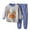 A01-Grey, variant on HCNTES Toddler Boys Pajamas Clothes Long Sleeve Tops and Casual Pants 2Pcs Kids All-Weather Dailywear & Loungewear Outfits Set(A01-Grey,3-4 Years)