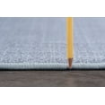 thumbnail image 3 of Contemporary 20x30 Area Rug (1'8'' x 2'6'') Solid Gray, White Living Room Easy to Clean, 3 of 5