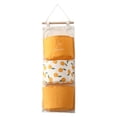 thumbnail image 1 of Bolsa de almacenamiento colgante para puerta, estantes colgantes, neceser de noche para armario, oficina en casa 3 bolsillos naranja, 1 of 8