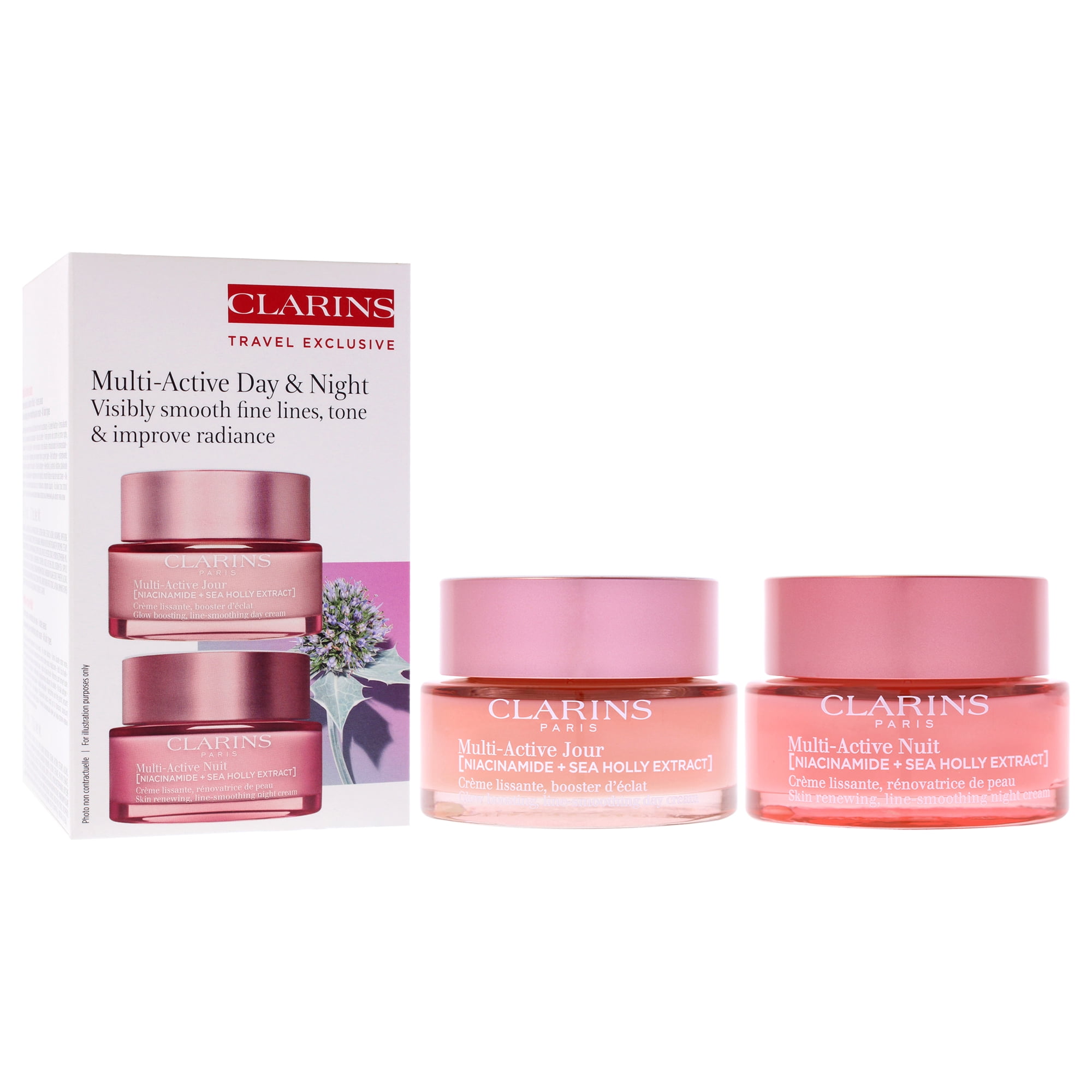 Clarins Multi-Active Partners Kit , 2 Pc 1.7oz Multi-Active Day Cream, 1.7oz Multi-Active Night Cream