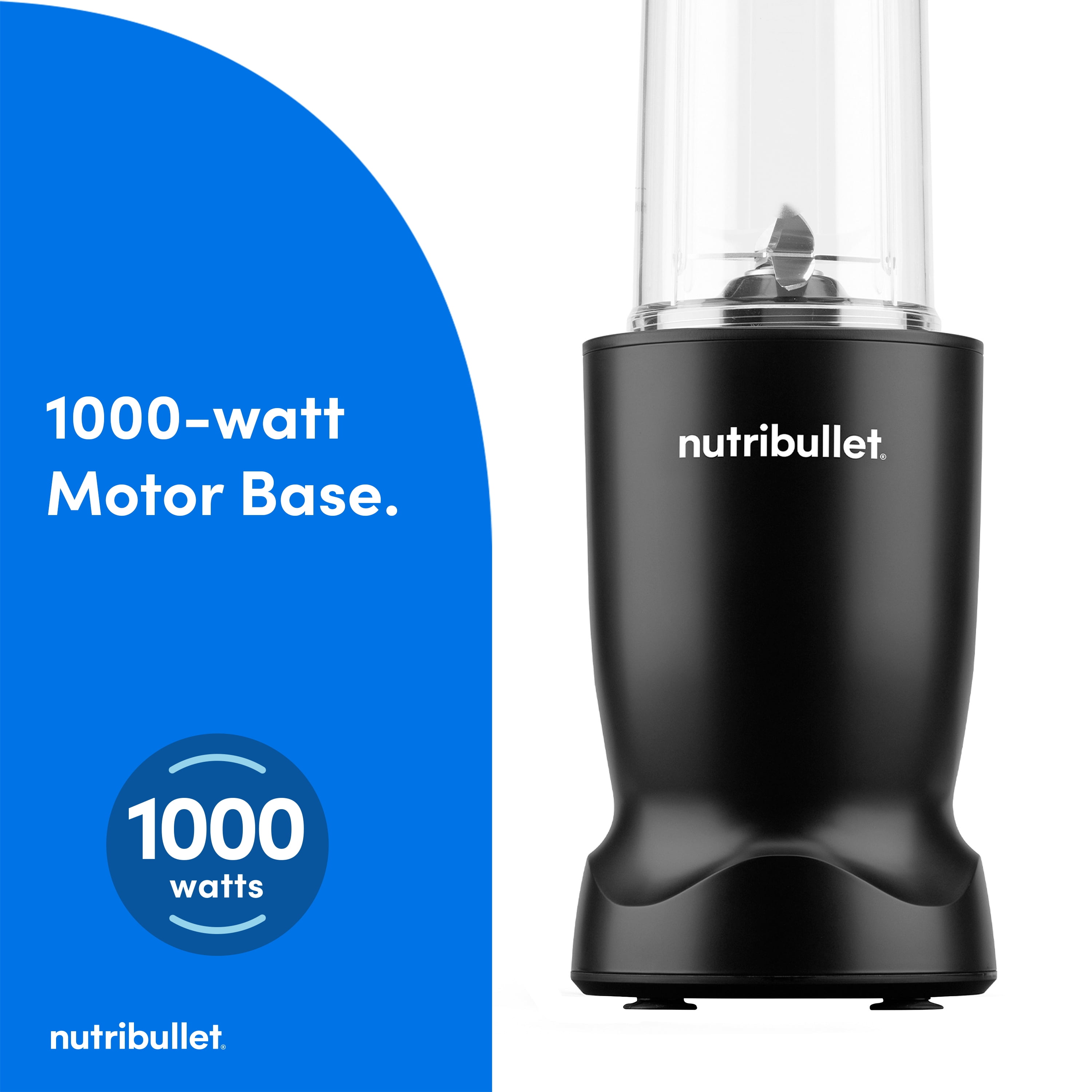 nutribullet Turbo Single Serve Blender NB10400AK, 1000W Matte Black