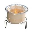 thumbnail image 2 of YWMJZEU Portable Charcoal Grill BBQ Grill Japanese Grill with Wire Mesh Ceramic Barbecue, 2 of 9