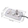 thumbnail image 2 of 110v 6-Head Ultrasonic Mist Maker Fogger Humidifier Waterproof for Aquarium Mist Machine Aquarium 6 Ultrasonic Mist Maker Fogger Water Fountain 1.7MHz, 2 of 12