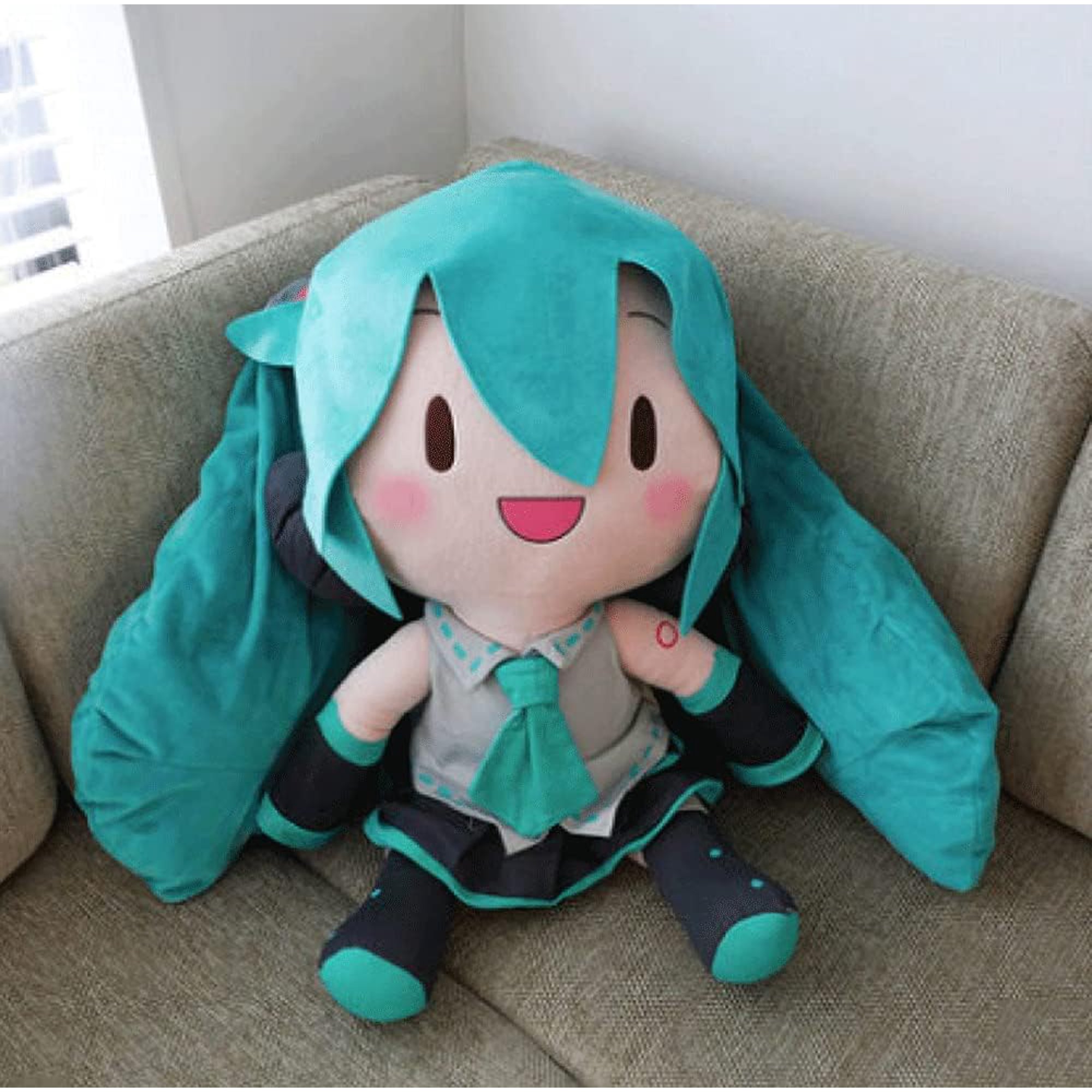 Peluche Hatsune Miku Snow - Bambola Anime Morbida 32 Cm Regalo Bambini