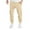 Khaki, variant on Men's Multi-Pocket Fleece-Lined Cargo Pants Relaxed Fit for Casual Outdoor Activities Warm Comfortable Workout Joggers Men's Trousers,Red 3XL