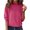 Hot Pink, variant on Sweaters for Women Knitted Crew Neck Long Sleeve Comfy Sweater Casual Trendy Dressy Wear Tops Outdoor Fall Pullover Orange M