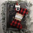thumbnail image 2 of Christmas Stocking Bone Shape - Decorative Xmas Hanging Stocking Pets Stocking, 2 of 5