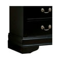 thumbnail image 4 of Vintage Nightstand, 2-Drawer Wood Bedside Table, Black, 4 of 7