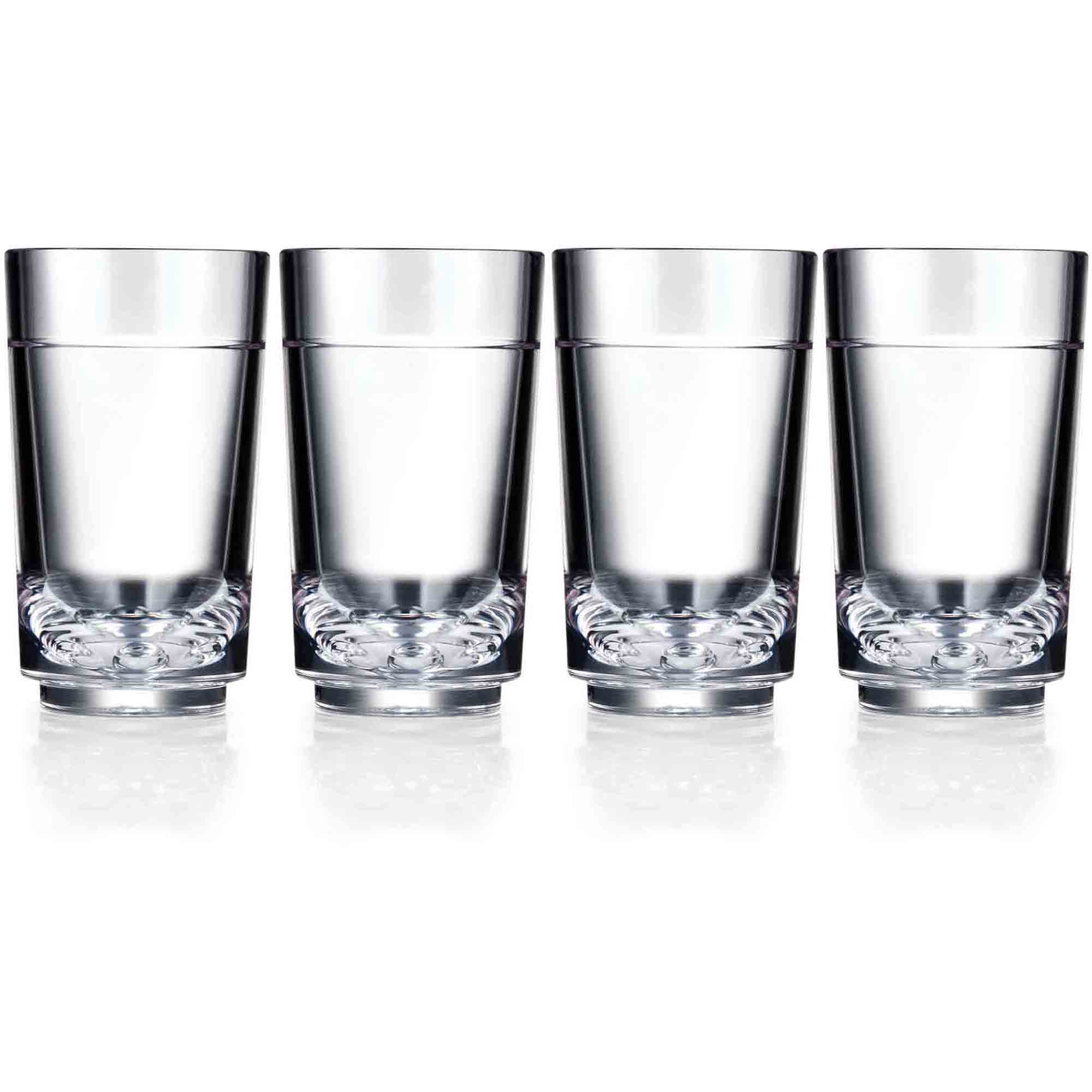 Drinique 2Ounce Clear Unbreakable Elite Shot Glass, Set of 4