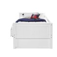 thumbnail image 3 of Camaflexi Daybed / Panel Headboard / Solid Wood / Drawers / White Finish - Twin, 3 of 4
