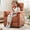 Orange, variant on Electric Power Recliner Chair, Modern Chenille Fabric Recliner with Side Pocket & Remote, Nursery Recliner Chair for Living Room Small Space, Orange