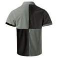 thumbnail image 5 of RMGVDSD Men's Polo Shirts Men Color Blocked Casual Loose Comfortable Trendy Business Shirt Button Lapel Short Sleeve Polo Shirt Lightweight Athletic Shirts, 5 of 5