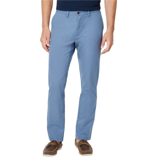 Tommy Hilfiger - Pantalones chinos casuales de algodón para hombre, azul, 38 W x 32 L Tommy Hilfiger chino