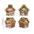 thumbnail image 2 of 3D Diamond Paintings 5.7IN Christmas 2026 House Ornament Kits | Wooden Pearl Art Set DIY Holiday Ornaments, Handmade Xmas Tree Decorations Home Crafts Gifts 2026 Christmas, 2 of 8