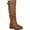 Tan, variant on Journee Womens Stormy Wide Calf Stacked Heel Riding Boots