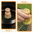 thumbnail image 5 of 3 PCS Handle Scrub Lightweight Cleaning Brush Coconut Fiber Brush 4.8x4.8x8cm, 5 of 8