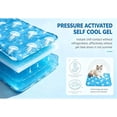 thumbnail image 4 of Cooling Mat for Cats, 12"x16" Thicker Self Cooling Pet Pad for Small Dogs, Summer Pets Supplies, Pet Cooling Mats for Cats, Foldable Pet Cooler for Crate & Travel, 4 of 8