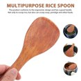 thumbnail image 4 of FRCOLOR Spatule à Riz 4 Pcs Cuillères à Riz en Bois Antiadhésives Cuillères à Riz Pratiques pour Cuisine, 8.66"X3.15"X0.2 Pouces, 4 of 5