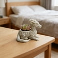 thumbnail image 7 of Mythical Dragon Planter Pot, 3D Printed Sculpture Flower Pot for Succulents Small Plants Home Office Garden Decor Gift for Fantasy Lovers, 7 of 7