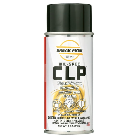 Break Free CLP2100 Cleaning Lubricant Aerosol Spray, No Residue, 4 oz, Tool Box Size, 100 Count