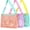 Mint+peach+lavender, variant on Beach  Mesh Beach Bag  Shell Collecting Bag Beach Sand  Seashell Bags Swimming Accessories for Boys and Girls(Only Bags,A Set of 3)