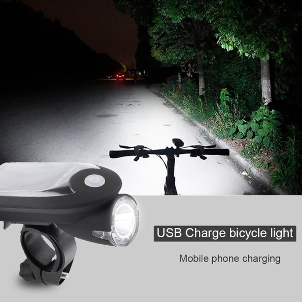 Juego de luces LED para bicicleta MTB, 2 uds., luz trasera delantera de advertencia para bicicleta a prueba de agua USB