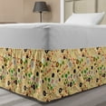 thumbnail image 1 of Vegetable Bed Skirt, Food Ingredient Cookbook Theme Spices Type of Dish Yummy Gourmet Kitchen Print, Elastic Bedskirt Dust Ruffle Wrap Around for Bedding Decor, 4 Sizes, Multicolor, by Ambesonne, 1 of 2