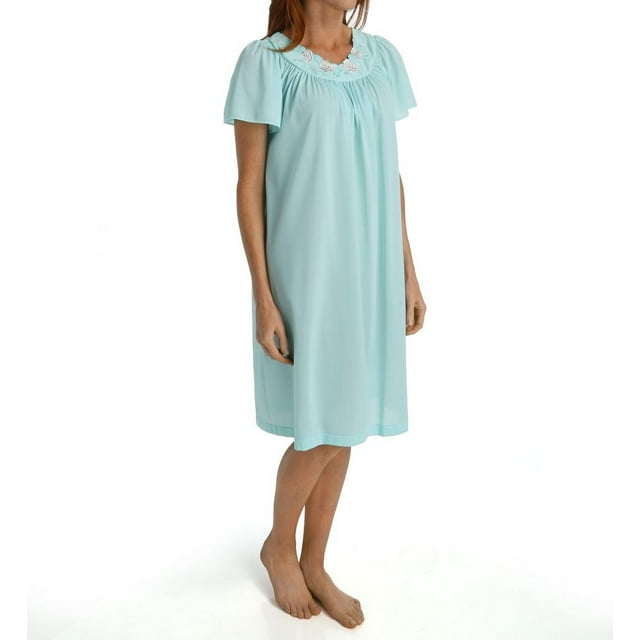 Robe à Manches Courtes pour Femmes Shadowline 36280 Petals (SeaFoam m)