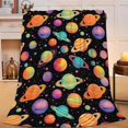thumbnail image 2 of Space Planet Throw Blanket Solar System Print Throw Blankets Gifts for Couch Sofa Bed Stuff Decor Soft Cozy Fleece Plush Warm Flannel Bedding for Lover Boys Girls 40"x50", 2 of 7