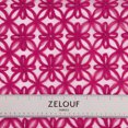 thumbnail image 3 of Zelouf Chiffon Ribbon On Mesh  , Sewing, DIY, Crafts Fabric by the Yard, Fuchsia, 5 Yard, 3 of 5