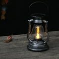 thumbnail image 4 of Lámpara de queroseno solar vintage, linterna de caballo, lámpara portátil, decoración para el hogar, patio, jardín, luz de vela de llama LED, 4 of 6