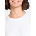 thumbnail image 4 of Time and Tru Women's Twist Front Top with Flutter Sleeves, Sizes XS-XXXL, 4 of 5