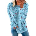 thumbnail image 2 of Ichuanyi liquidación de la moda femenina de la moda holgada las mangas de mangas largas de mangas largas sudaderas casuales ICHUANYI WER2023082207043, 2 of 5