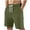 Army Green, variant on Havenre Men's Casual Shorts Elastic Waist Drawstring Lightweight Outdoor Summer Bermuda Knee Length Beach Shorts with Pockets Hiking Shorts Navy L