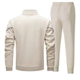 thumbnail image 4 of Men’s Two Piece Tracksuit Set with Zipper Jacket and Drawstring Pants Athletic Full Sleeve Top and Bottom Sportswear Outfit, 4 of 7