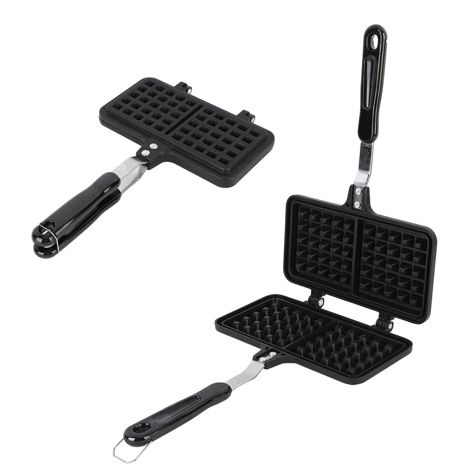 BOKYAN Double‑Headed Stovetop Waffle Maker – Non‑Stick Aluminum Pan, Even Heating, Compact & Versatile for Breakfast & Desserts
