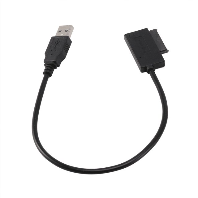 3X USB 2.0 to Mini Sata II 7+6 13Pin Adapter Converter Cable for Laptop CD/DVD ROM Slimline Drive