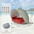 thumbnail image 3 of Kahopy Baby Bench Play Tent Portable Pop up Tent in Yard Kids Outdoor Play Tent Child Beach Sun Shelter Essentials Toddler Camping Beach Tent Shade UV Protection, 3 of 6