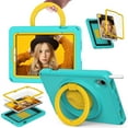 thumbnail image 5 of Dteck Kids Case for iPad Mini 7 (A17 Pro) 2024 /iPad Mini6 2021 8.3 Inch, Durable Protective Case with Screen Protector Rotating Stand & Handle Grip for iPad mini 7th/6th Gen 8.3",Mint, 5 of 8