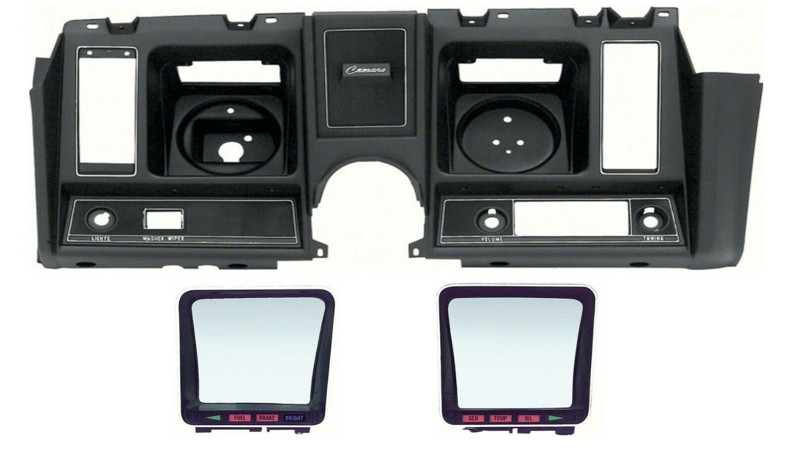 OER Instrument Panel Carrier W/ Speedometer and Fuel Lens 1969