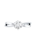 thumbnail image 4 of Rosec Jewels Certified Lab Diamond 6mm Round Engagement Ring, EF-VS Quality - With Jewelry Box, 18K White Gold, US 8.50, 4 of 8