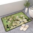 thumbnail image 2 of Bathroom Diatomite Water-Absorbent Soft Mat Non-Slip Bathroom Toilet Foot Mat Kitchen Floor Mats Non-Slip Anti-Oil Wipable Wash-Free Rectangular Flower-De-Luce 60*90Cm Diatom Mud, 2 of 19