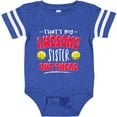 thumbnail image 3 of Inktastic That's My Awesome Sister out There with Softballs Boys or Girls Baby Bodysuit, 3 of 5